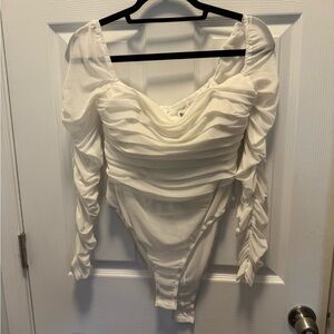 Princess Polly White long sleeve bodysuit